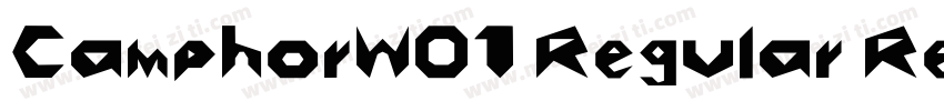 CamphorW01 Regular Regular字体转换